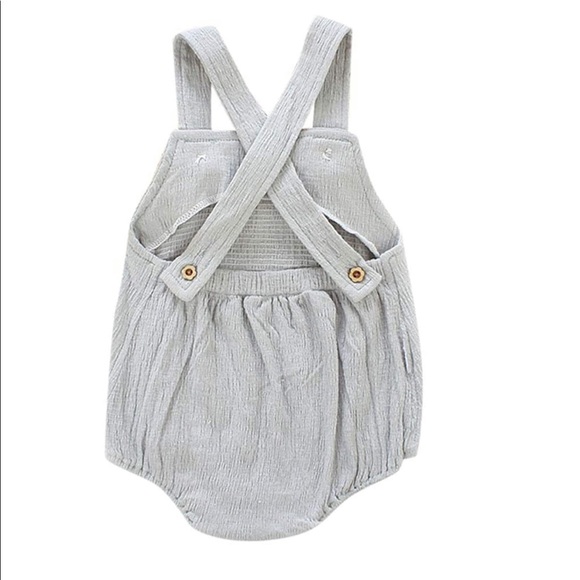 Organic Cotton Linen Romper - Picture 2 of 6